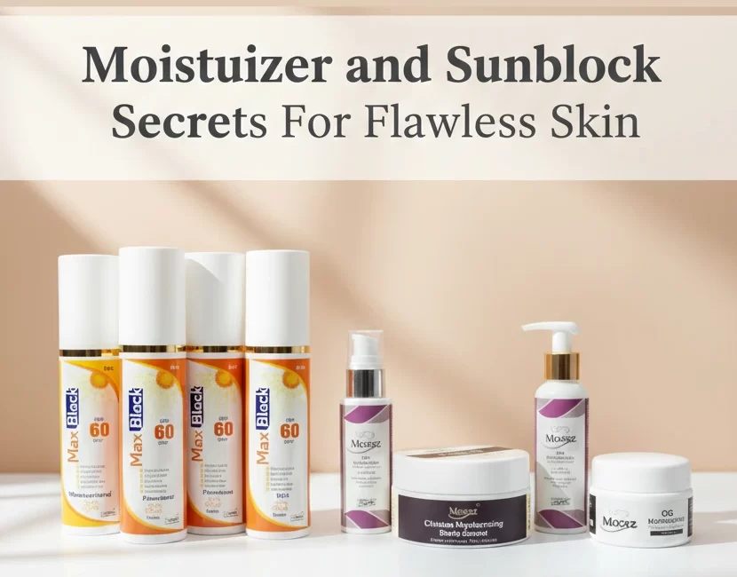 moisturizers and sunblock